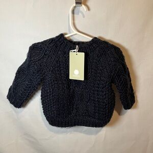 The Blueberry Hill Navy Fisherman Sweater